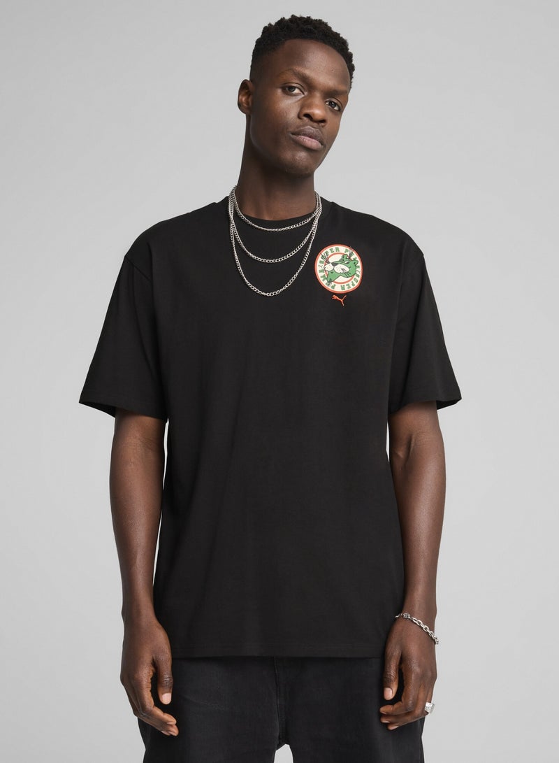 بوما تيشرت فضفاض للرجال من تشكيلة GRAPHICS Super PUMA - Image 1